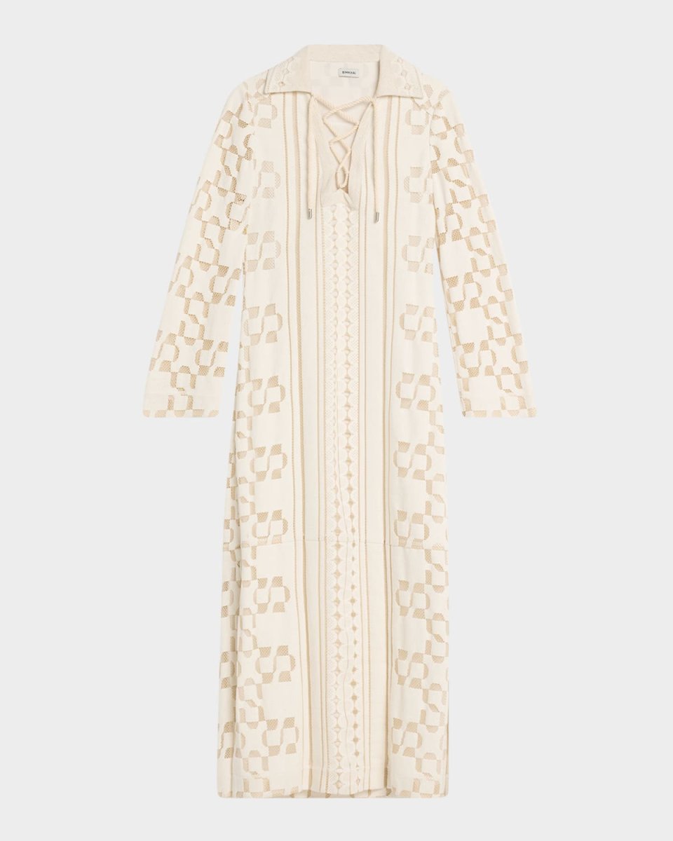 Wiliama Lace-Up Maxi Dress
